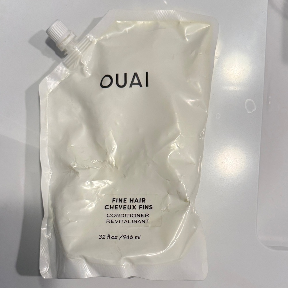 OUAI Fine Hair Conditioner Refill Pouch - Cream